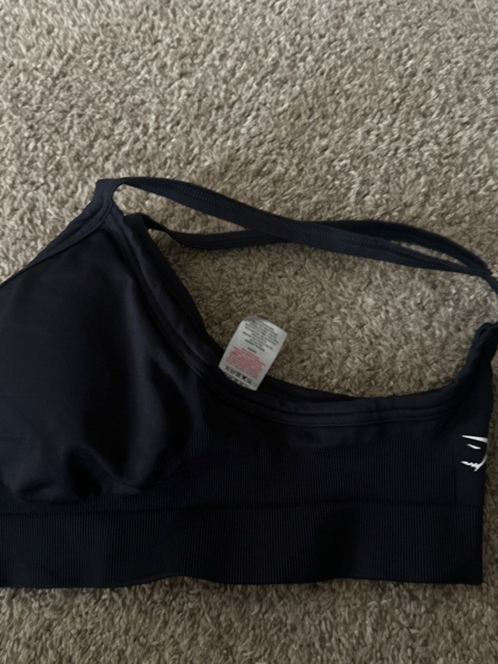 Gym Shark Black Seamless Racerback Sports Bralette - Picture 3 of 5